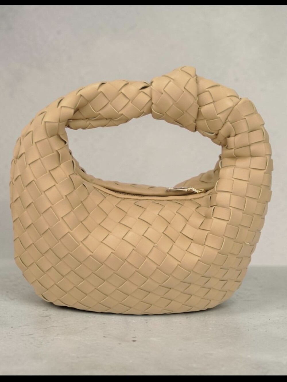 Urban Expressions Woven Knot Hobo in Tan